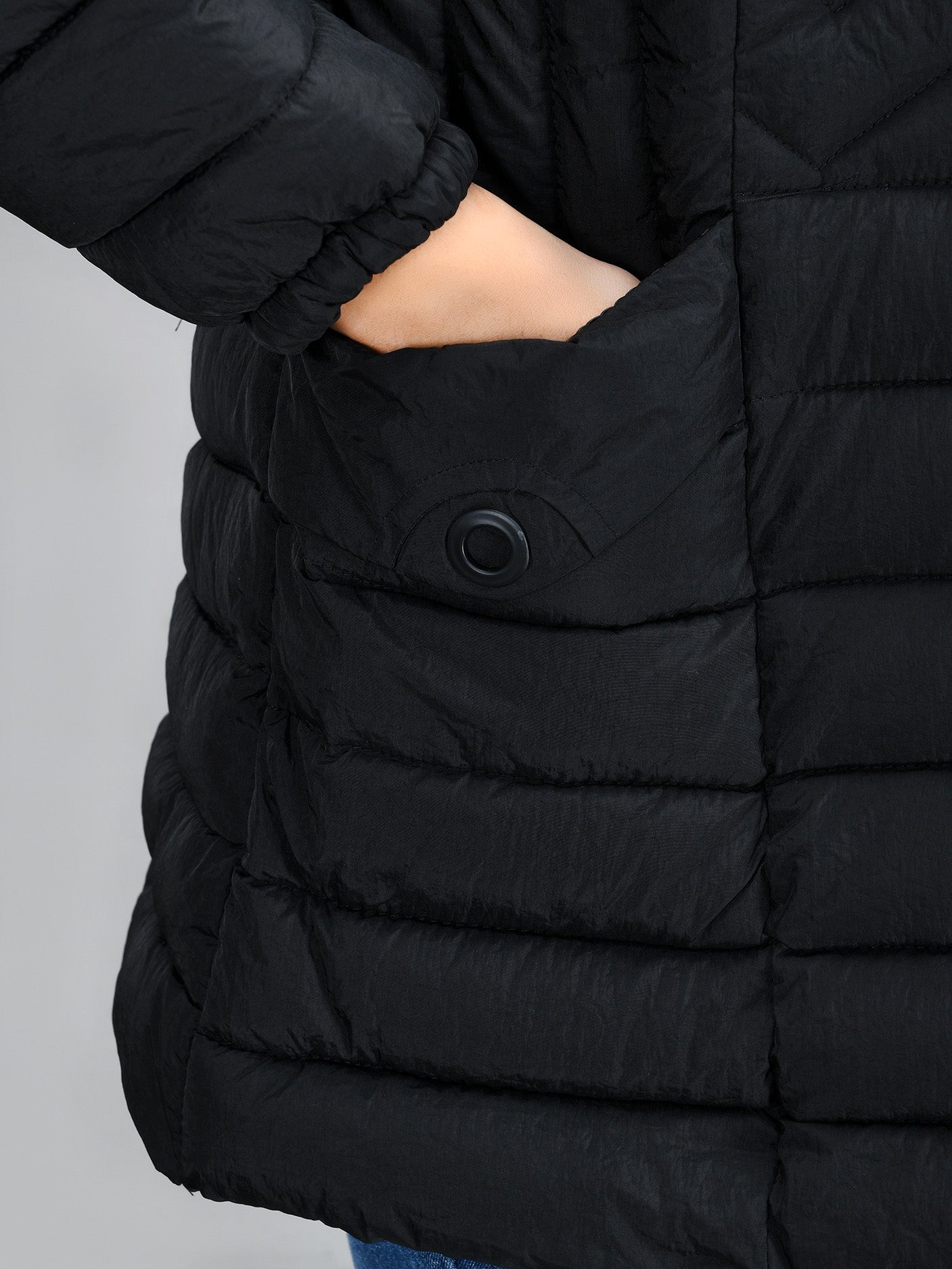 Limelight - Hooded Puffer Jacket - Black