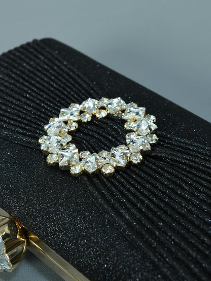 Limelight - Bejeweled Brooch Clutch