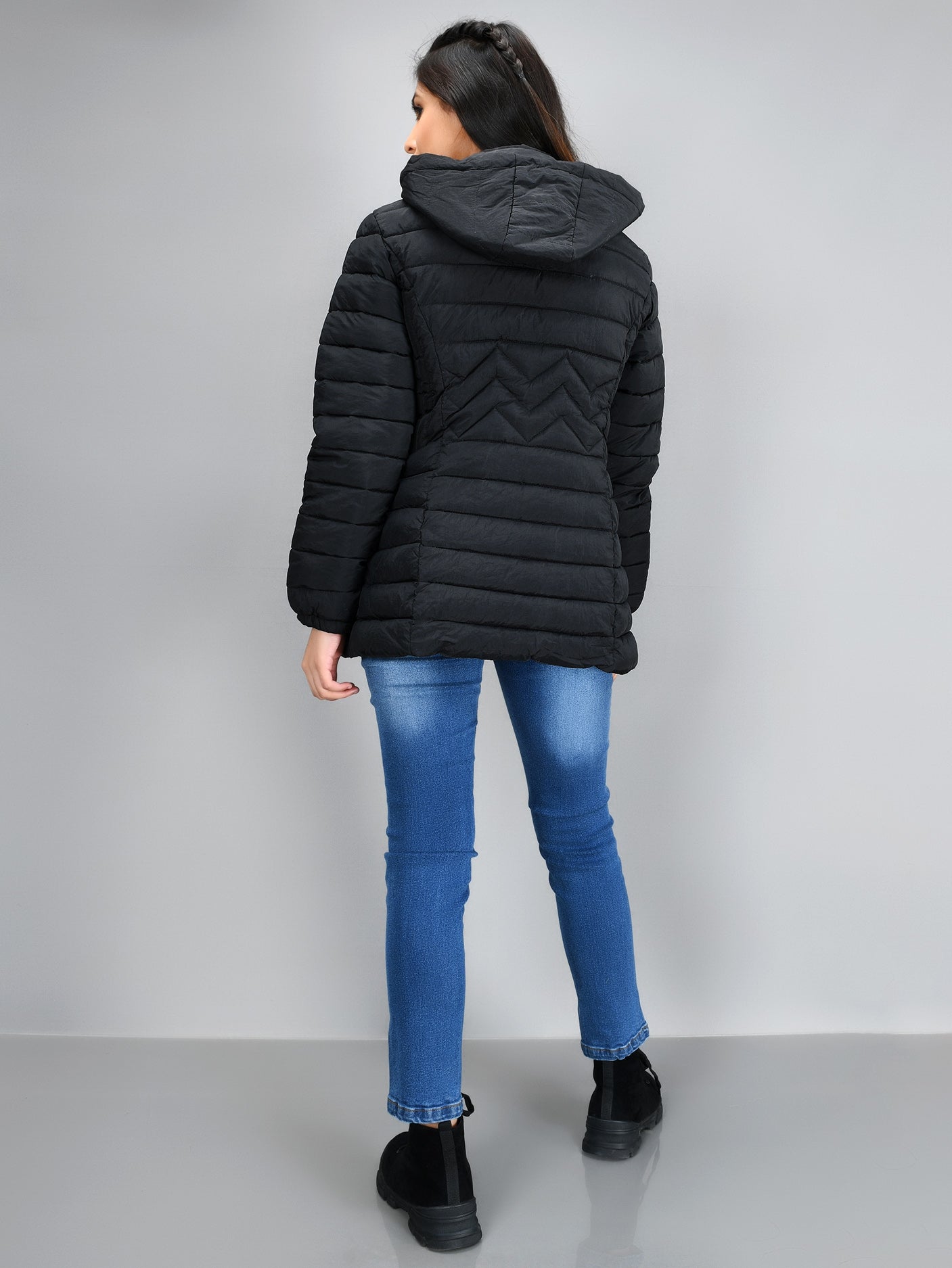 Limelight - Hooded Puffer Jacket - Black