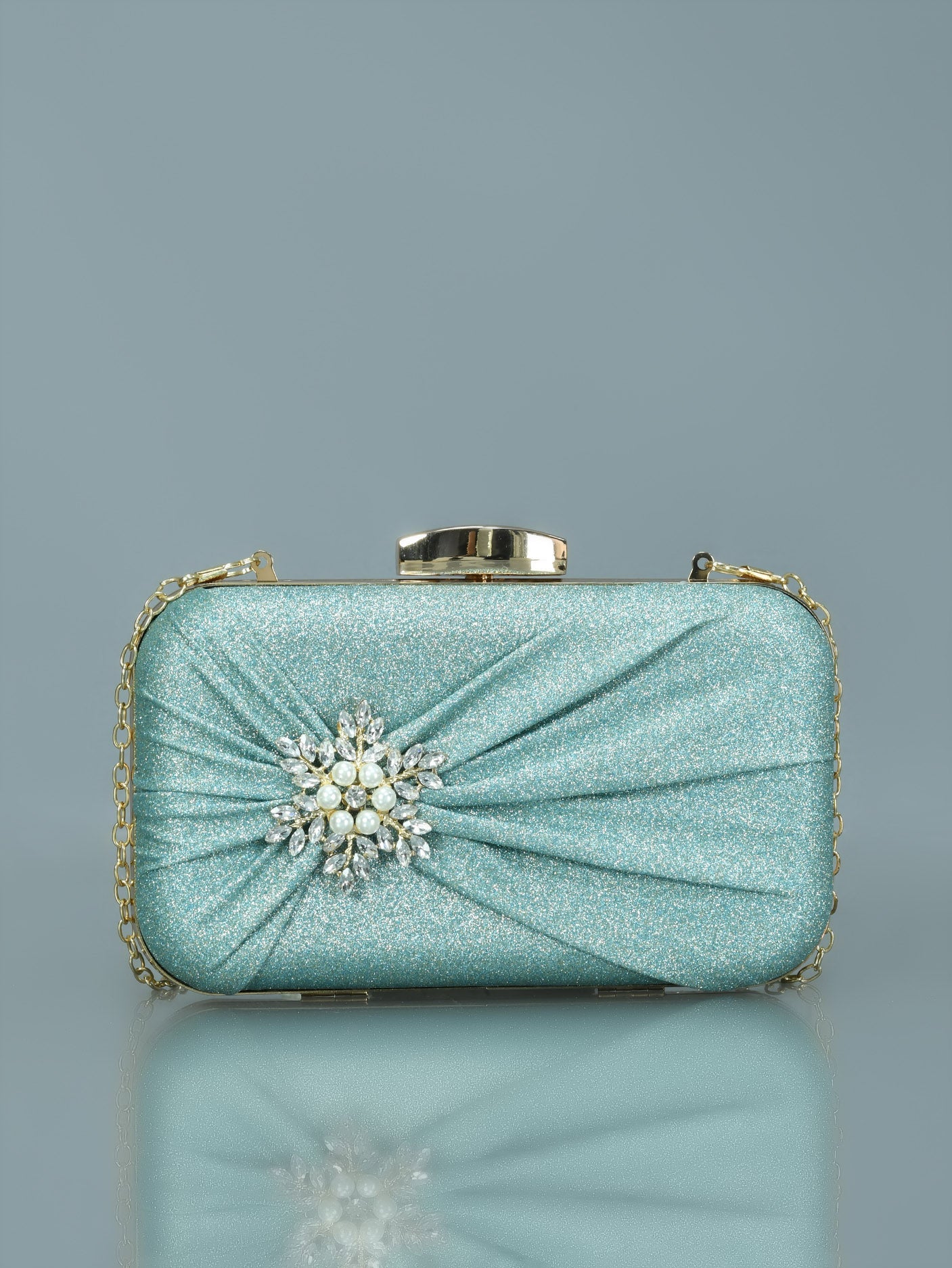 Limelight - Shimmer Brooch Clutch