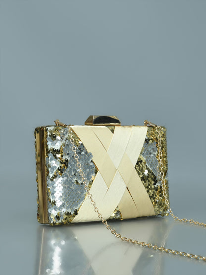 Limelight - Two Toned Sequin Clutch