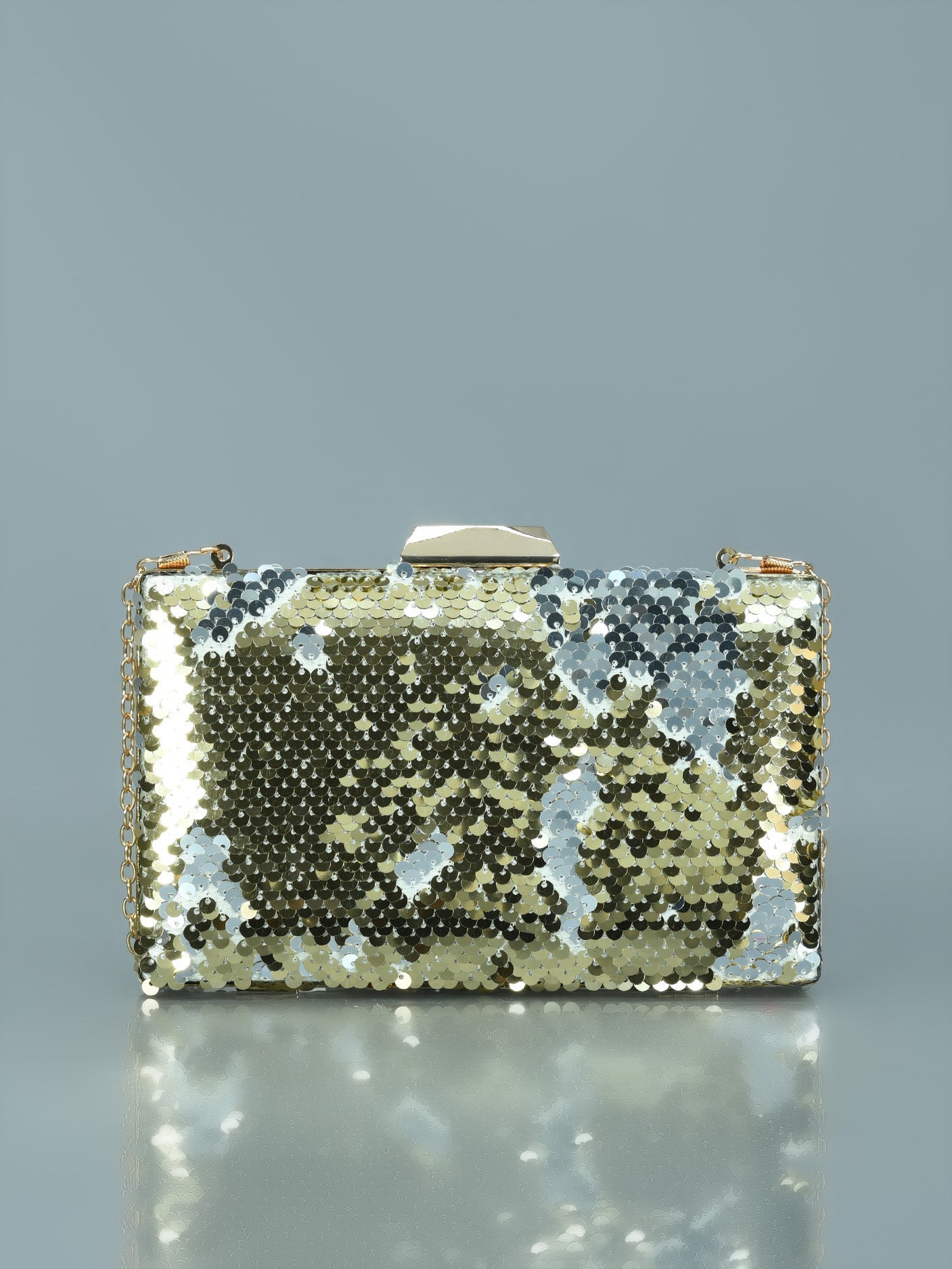 Limelight - Two Toned Sequin Clutch