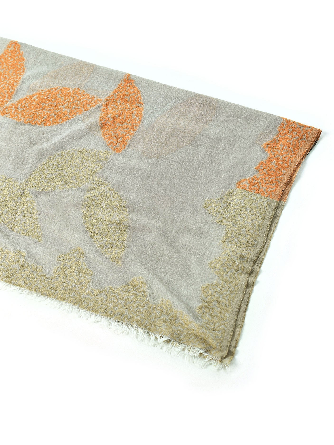 Jacquard Embroidered Scarf