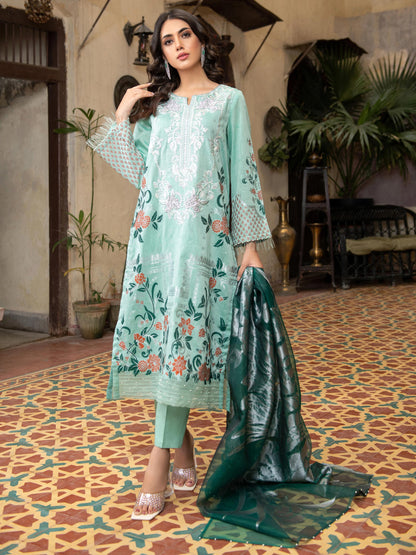 Limelight - 3 Piece Jacquard Suit-Embroidered (Unstitched)