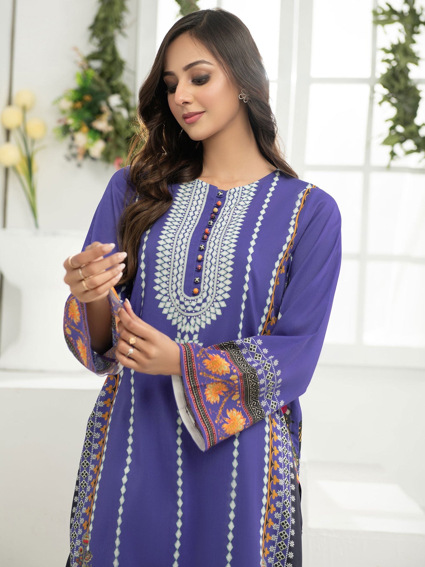 Limelight - Viscose Lawn Shirt-Printed (Unstitched)