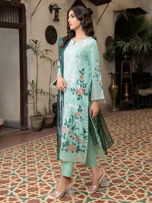 Limelight - 3 Piece Jacquard Suit-Embroidered (Unstitched)