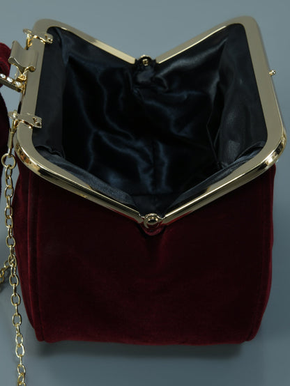 Limelight - Bejeweled Velvet Clutch