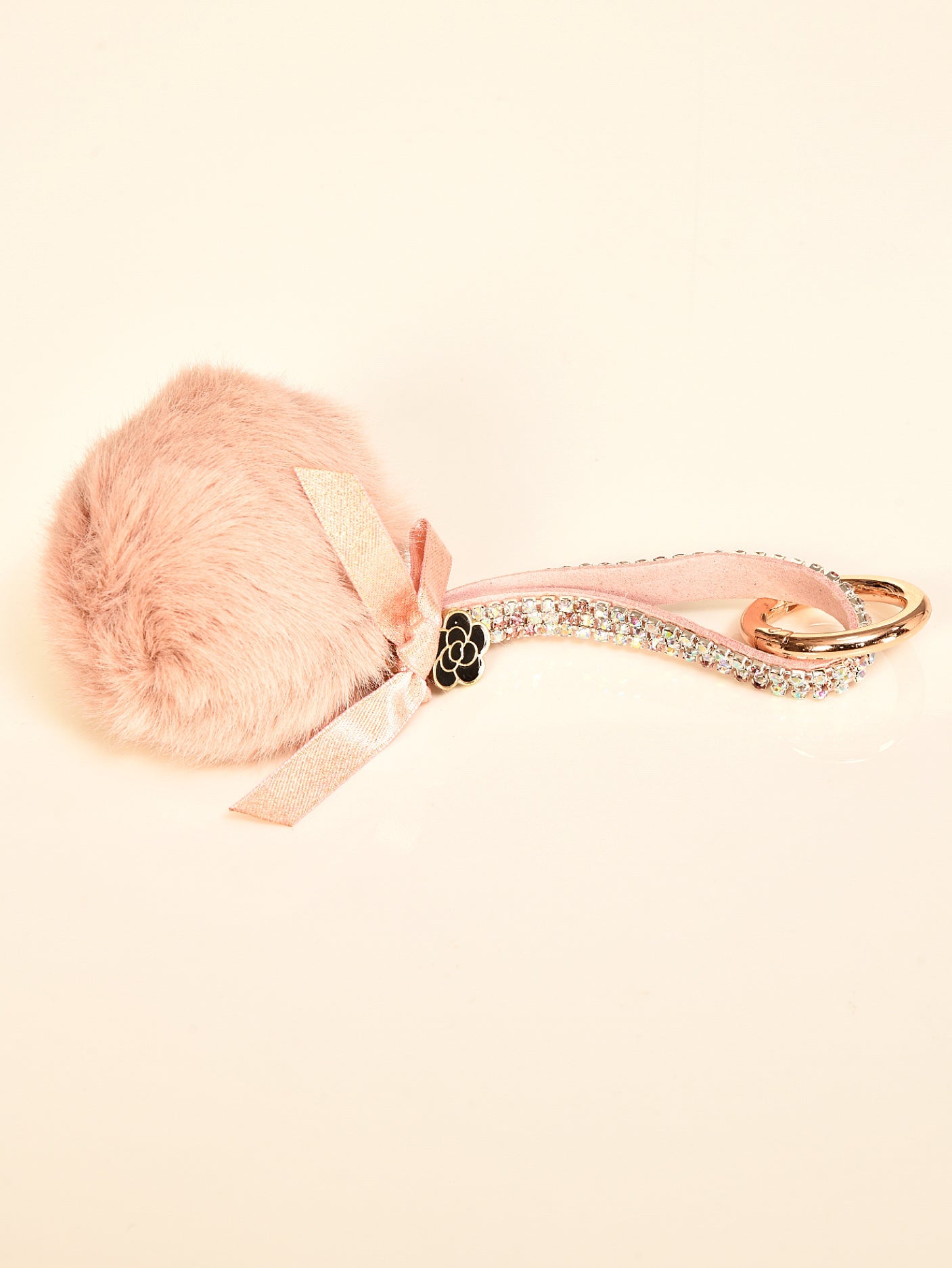 Limelight - Rhinestone Pompom Key Chain