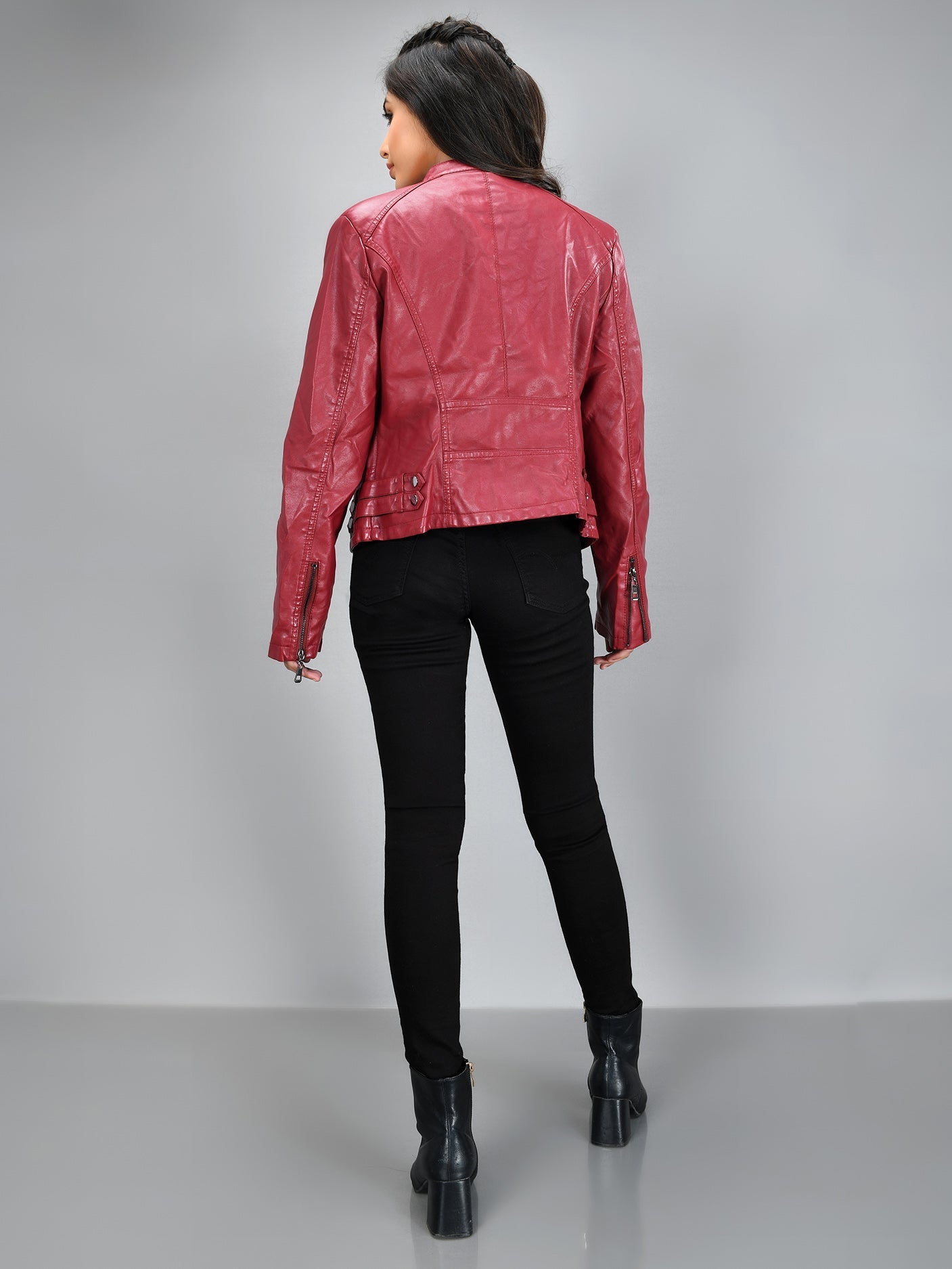 Limelight - Iconic Leather Jacket - Maroon