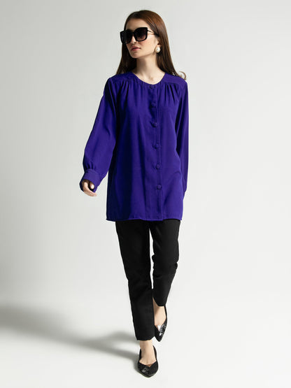 Limelight - Plain Buttoned Down Top