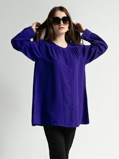 Limelight - Plain Buttoned Down Top