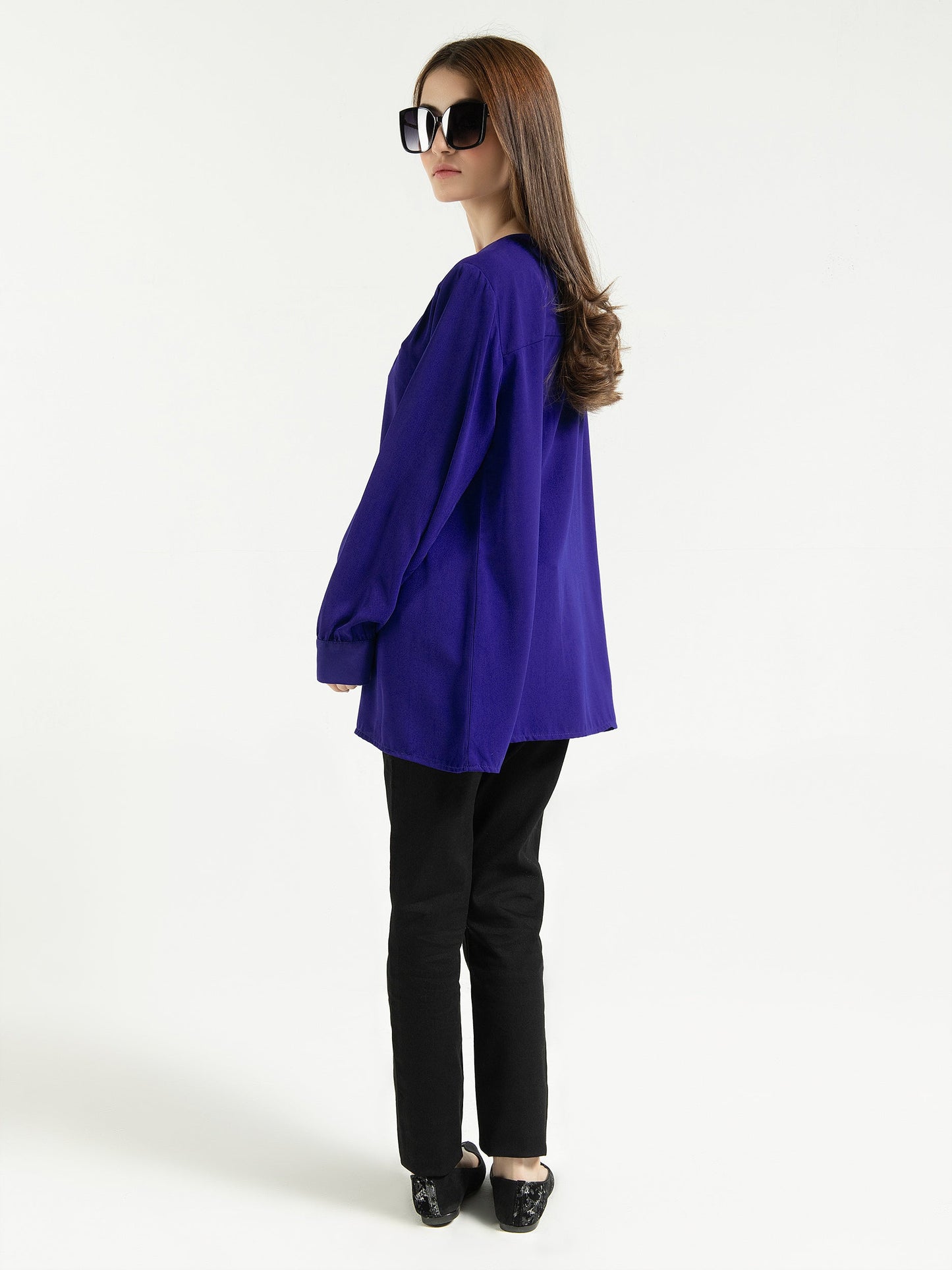 Limelight - Plain Buttoned Down Top
