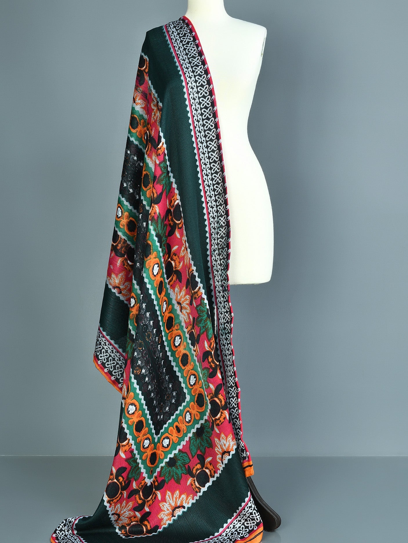 Limelight - Printed Polywool Shawl