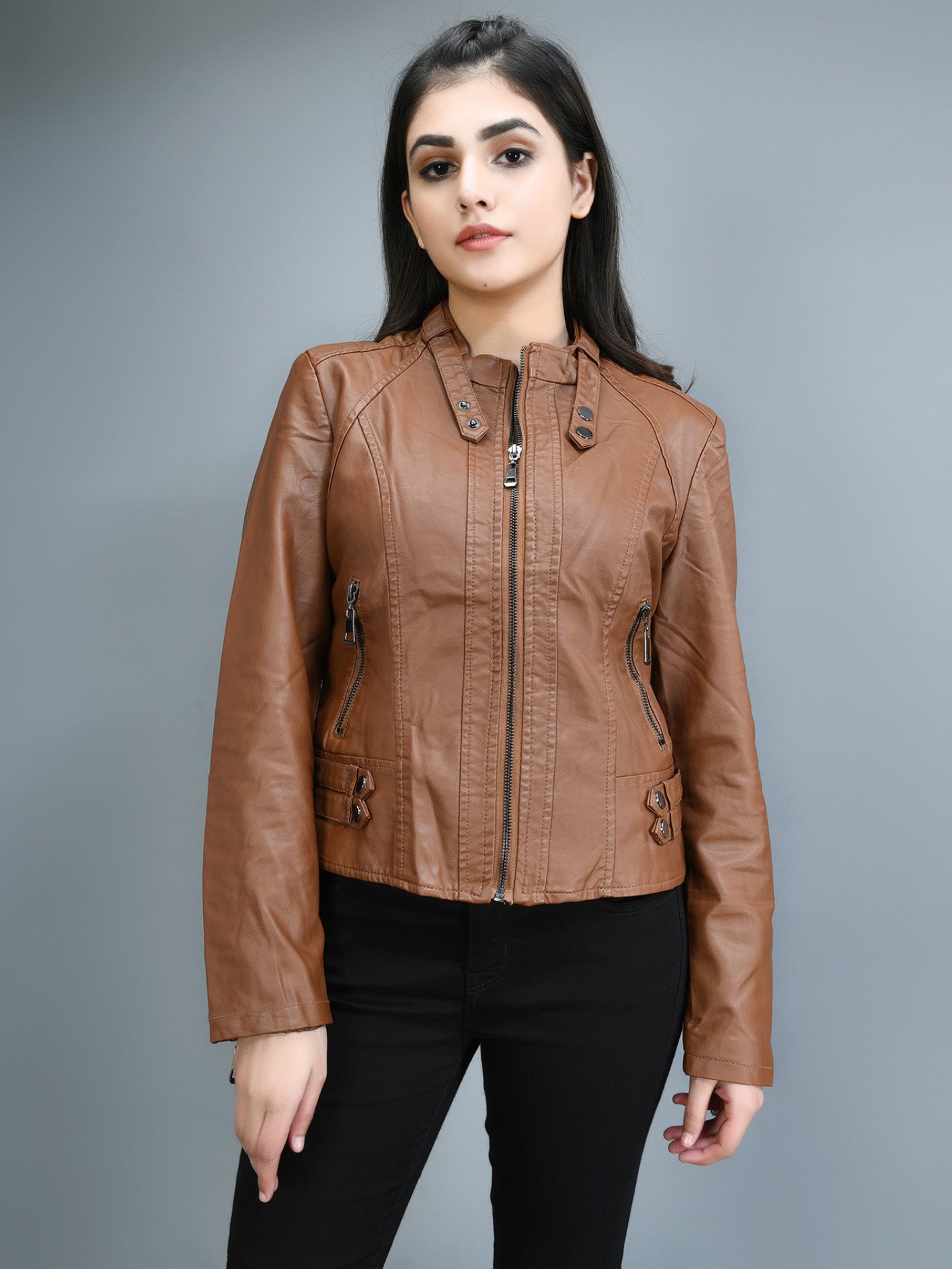 Limelight - Classic Leather Jacket - Brown