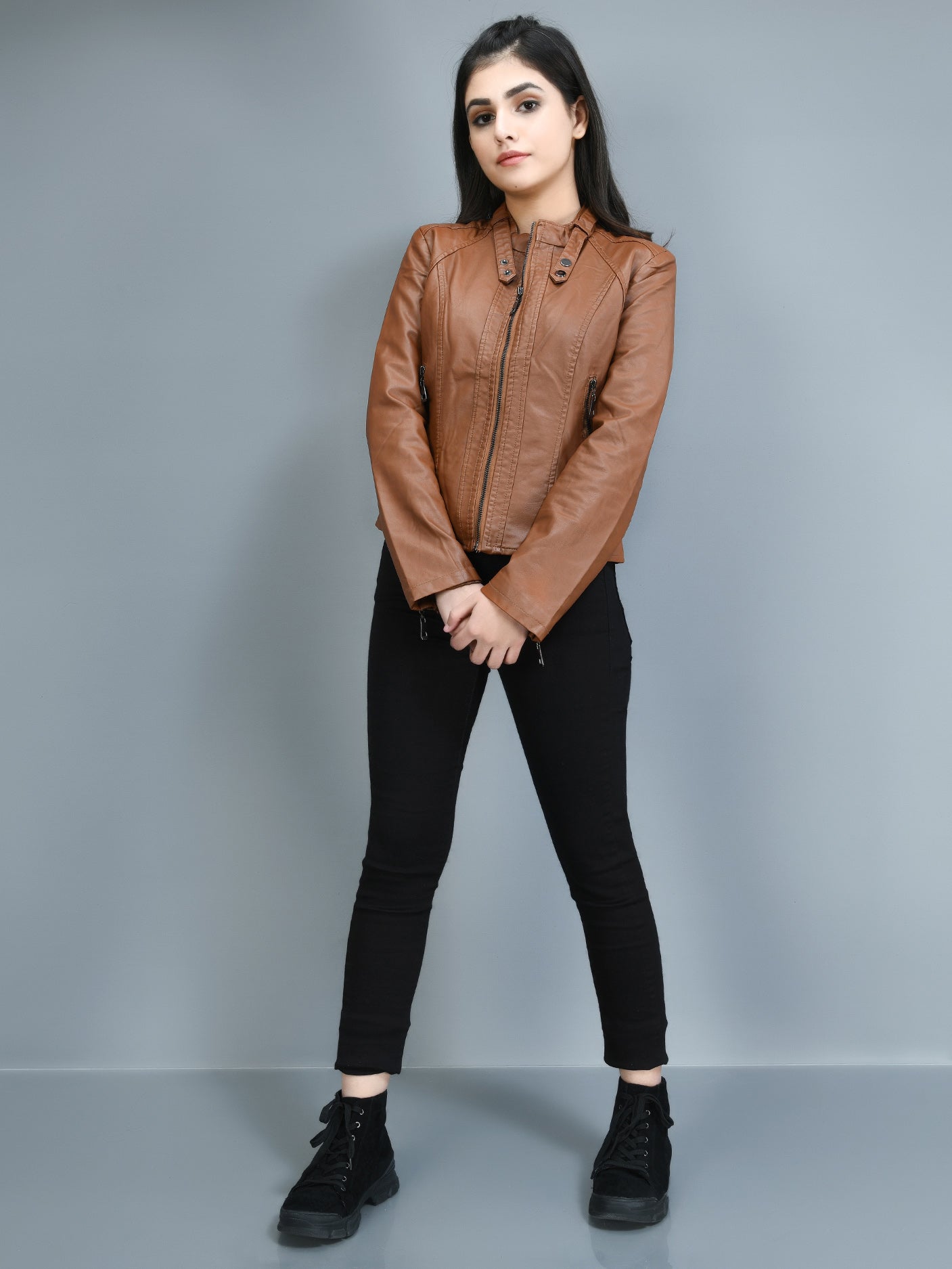 Limelight - Classic Leather Jacket - Brown