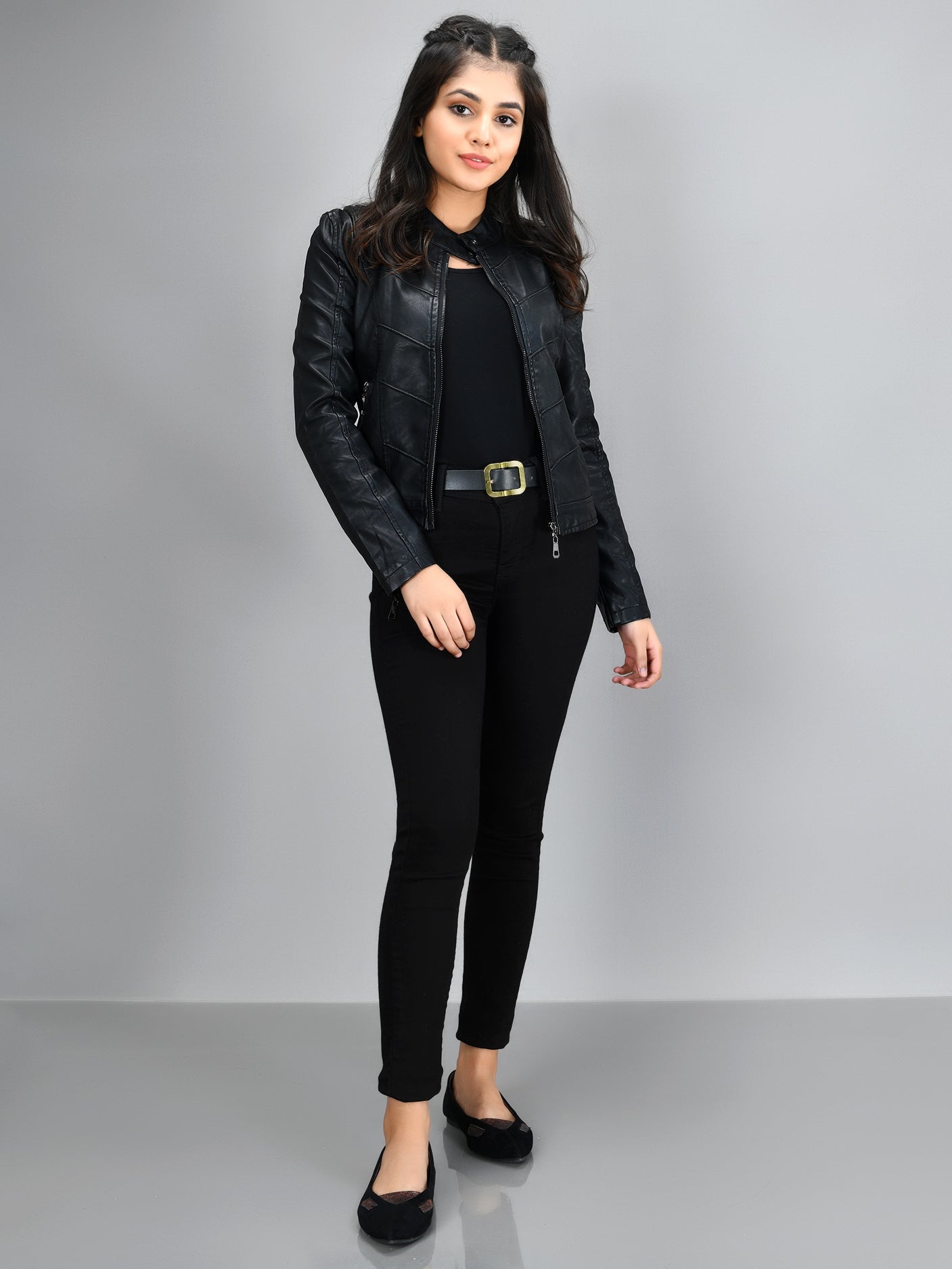 Limelight - Basic Leather Jacket - Black