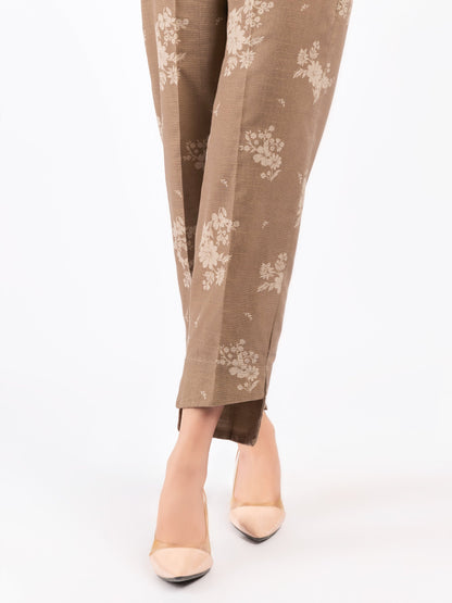 Printed Khaddar Trousers