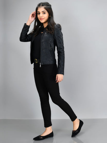 Limelight - Basic Leather Jacket - Black