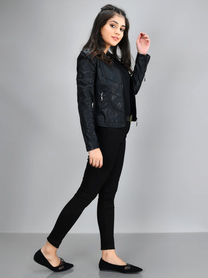 Limelight - Basic Leather Jacket - Black