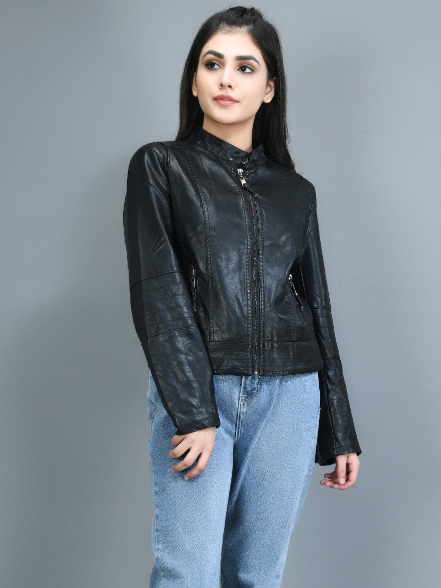 Limelight - Classic Leather Jacket - Black