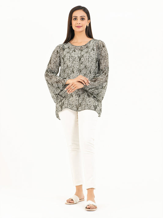 Limelight - Printed Chiffon Top