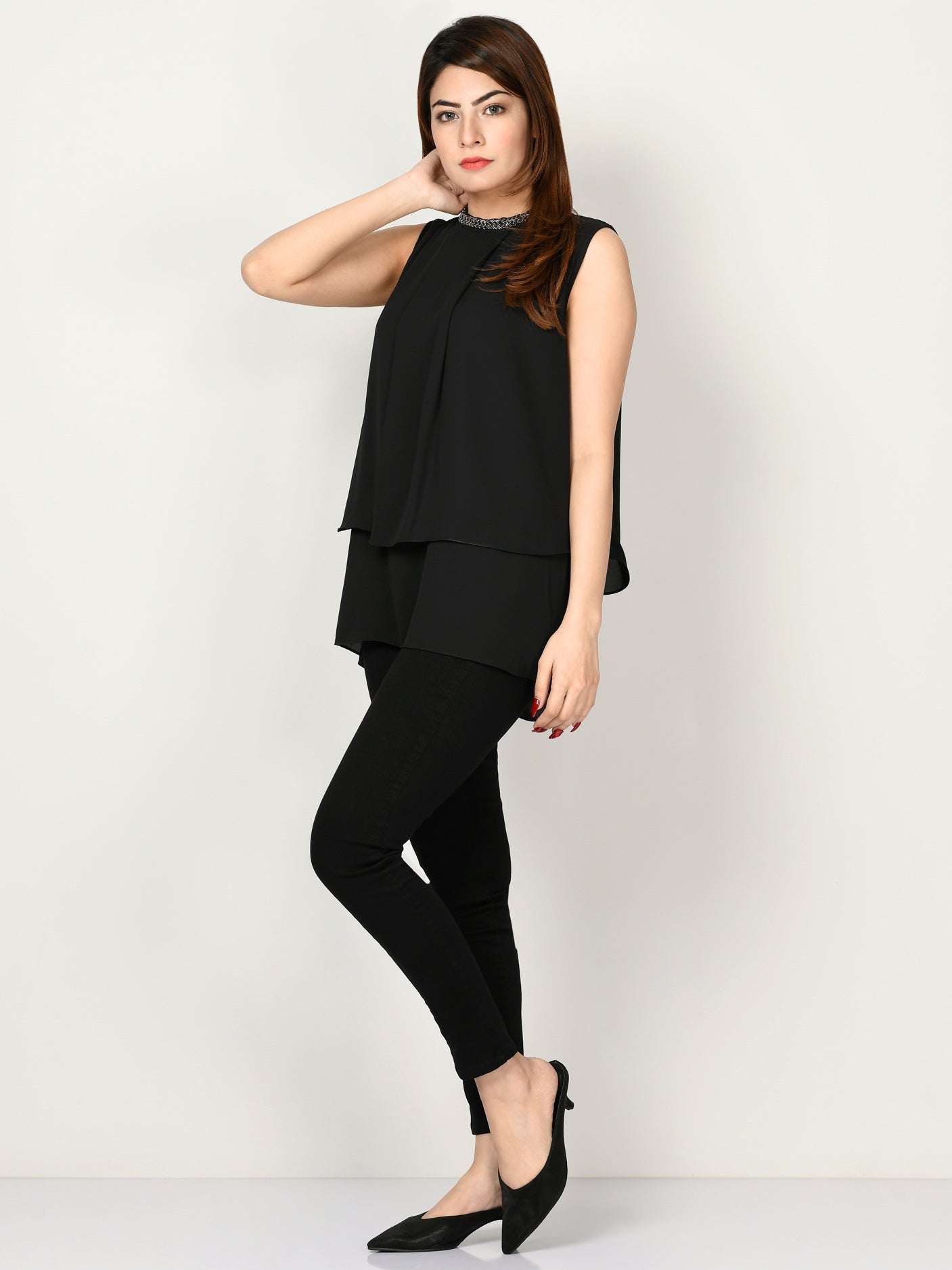 Limelight - Layered Chiffon Top