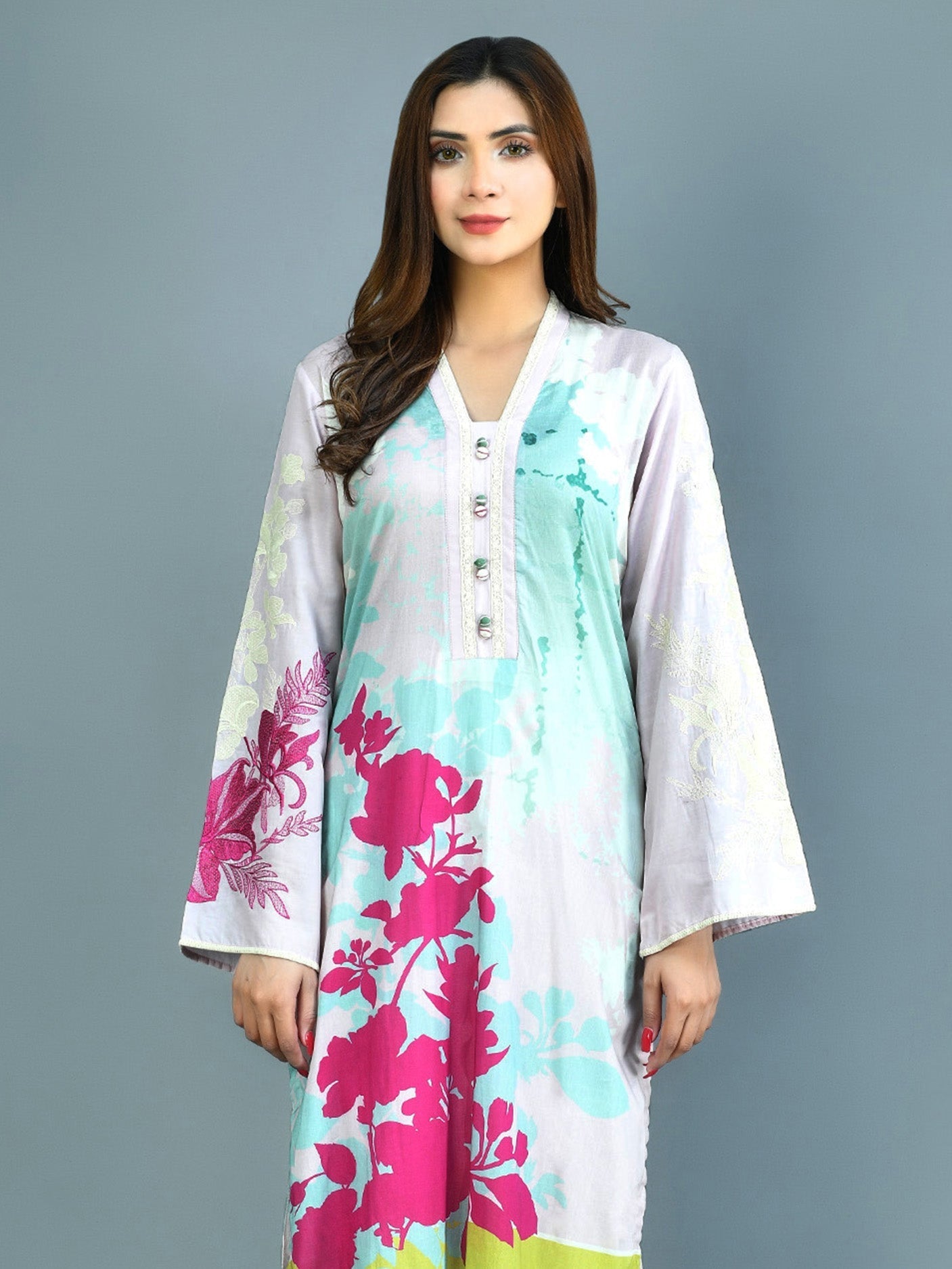 Limelight - Embroidered Lawn Suit