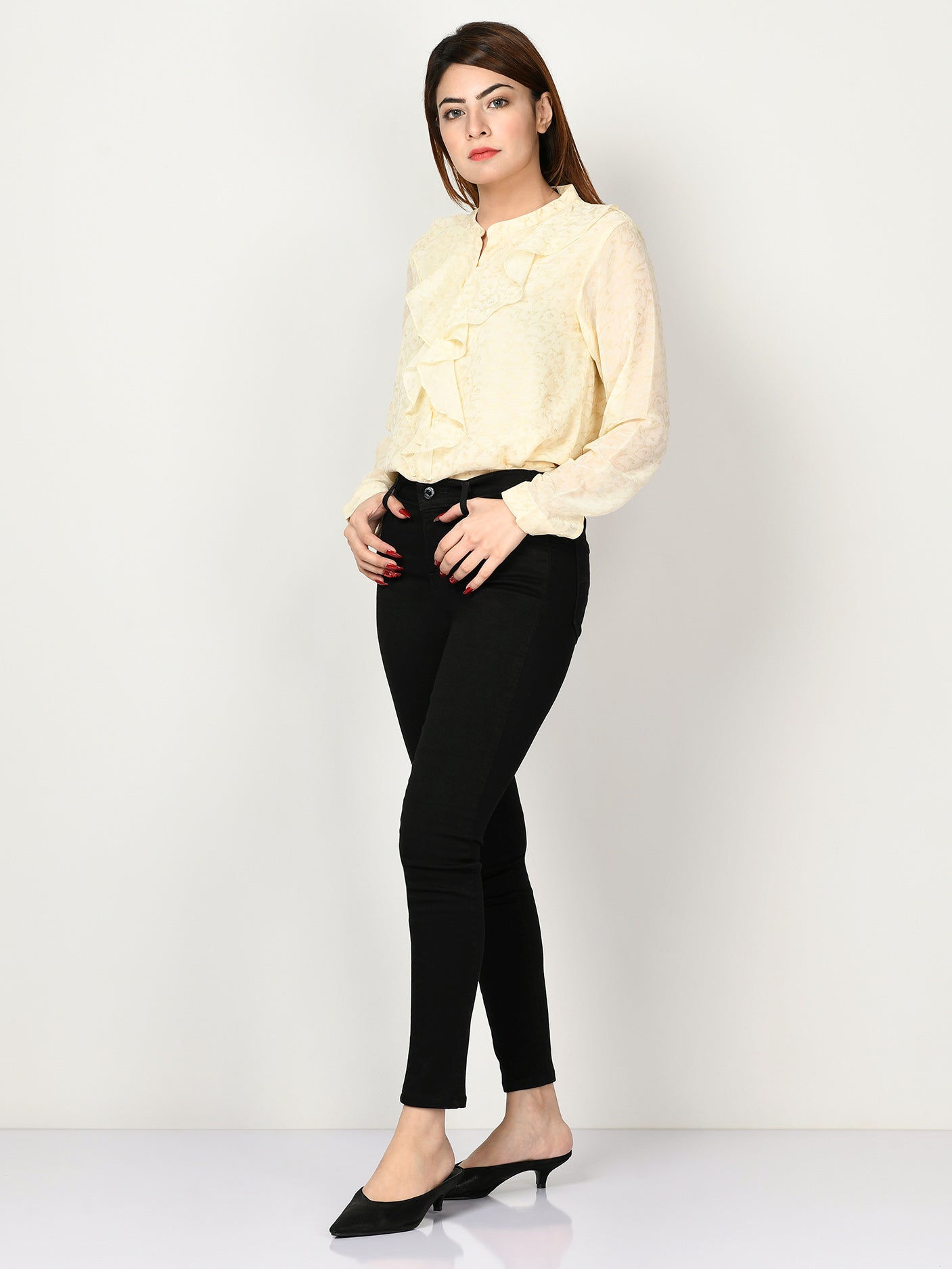 Limelight - Printed Chiffon Top