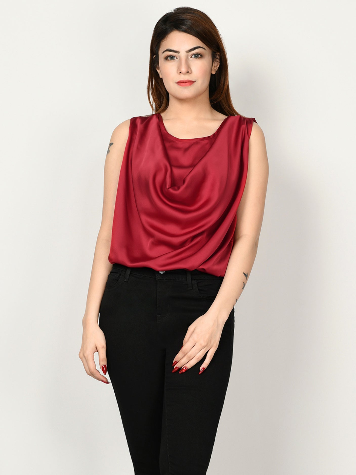 Limelight - Draped Neck Top