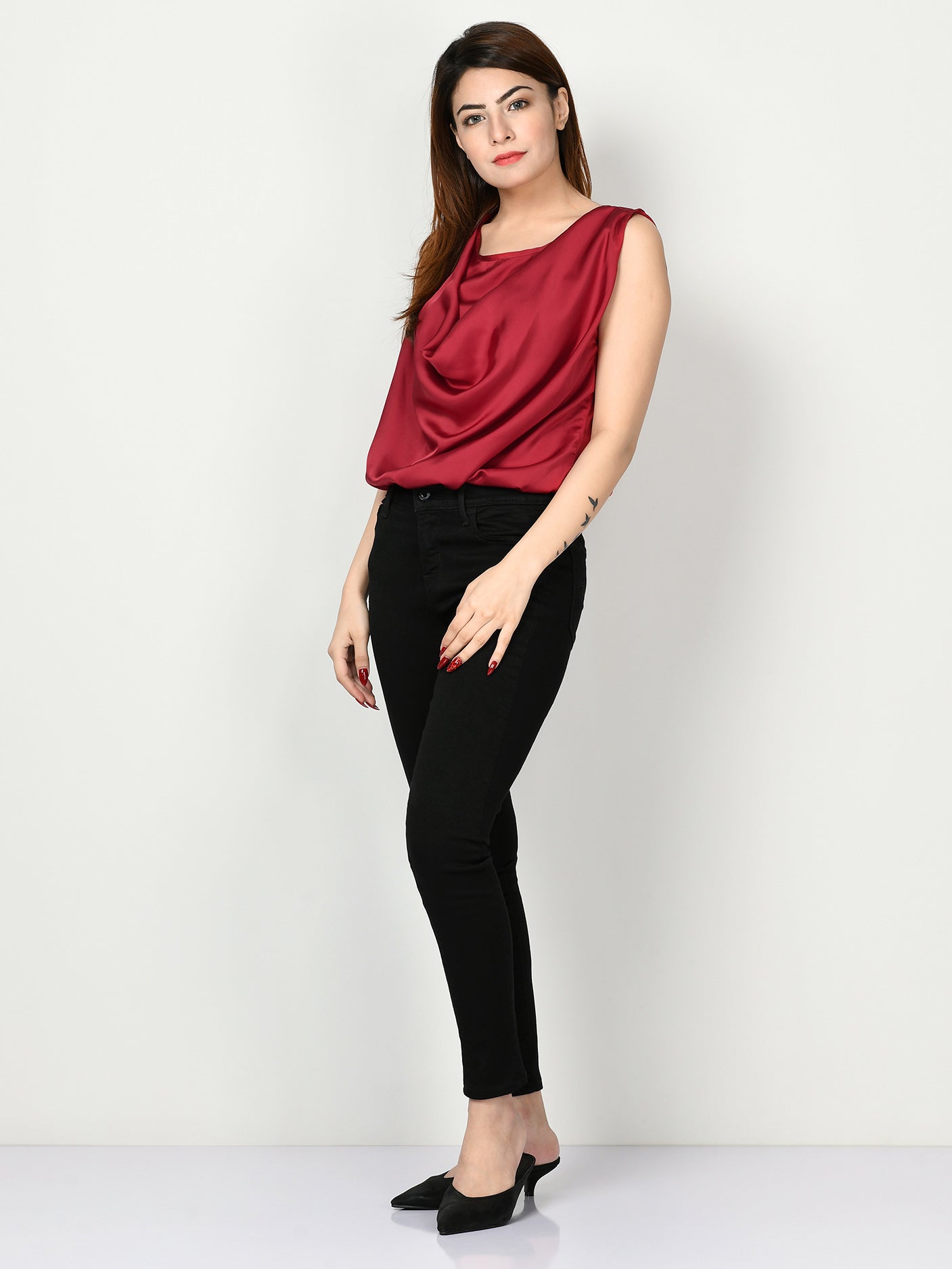 Limelight - Draped Neck Top