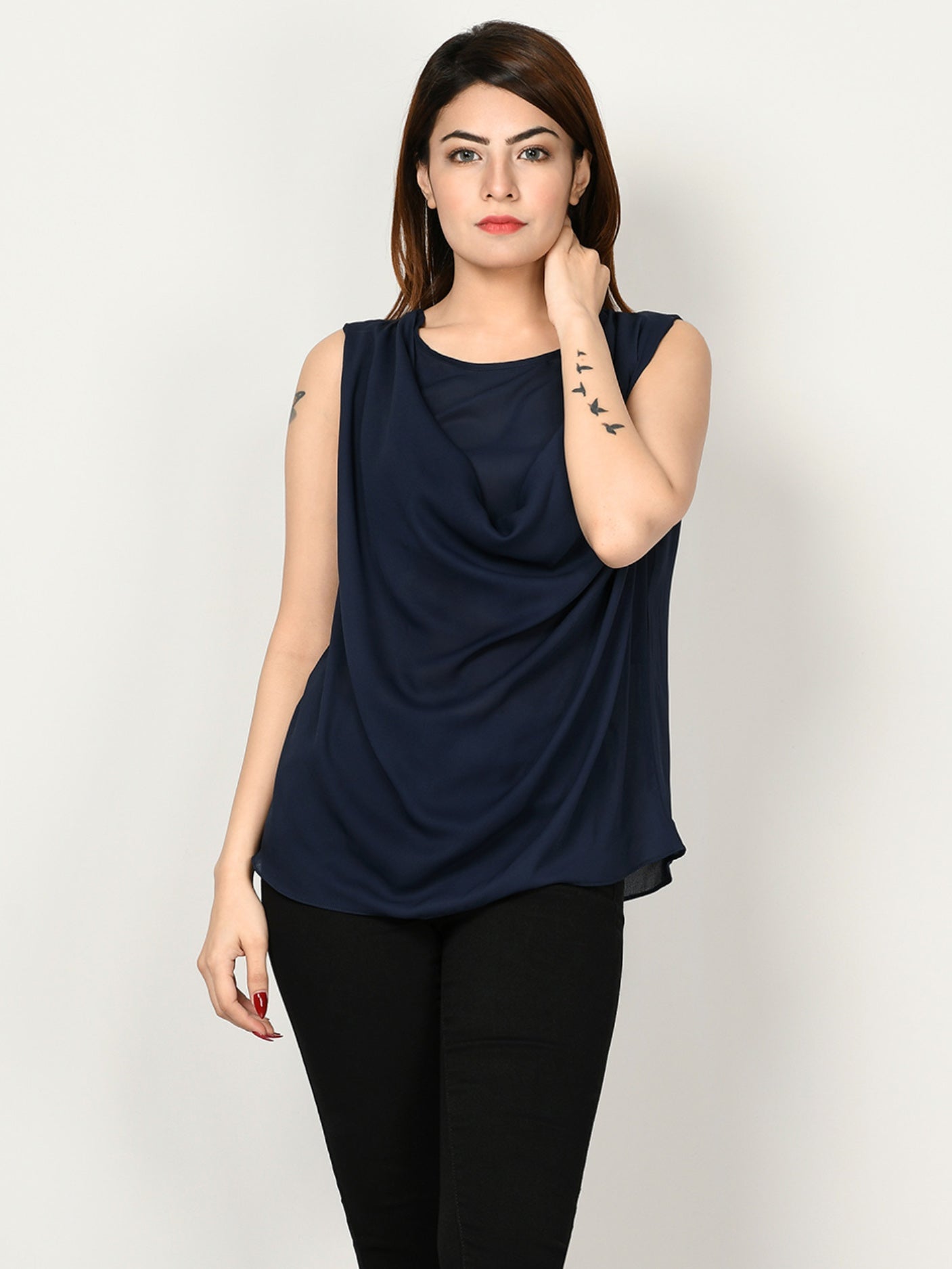 Limelight - Draped Neck Top