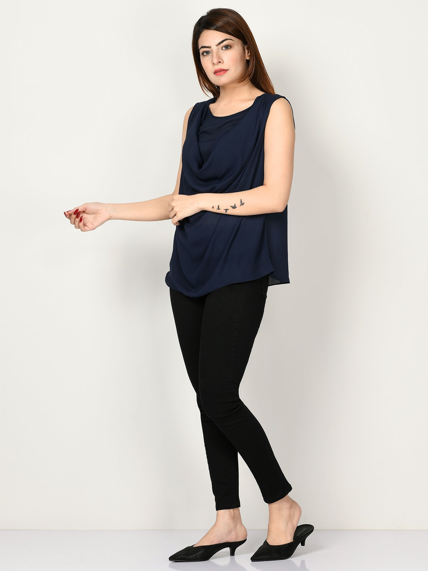 Limelight - Draped Neck Top