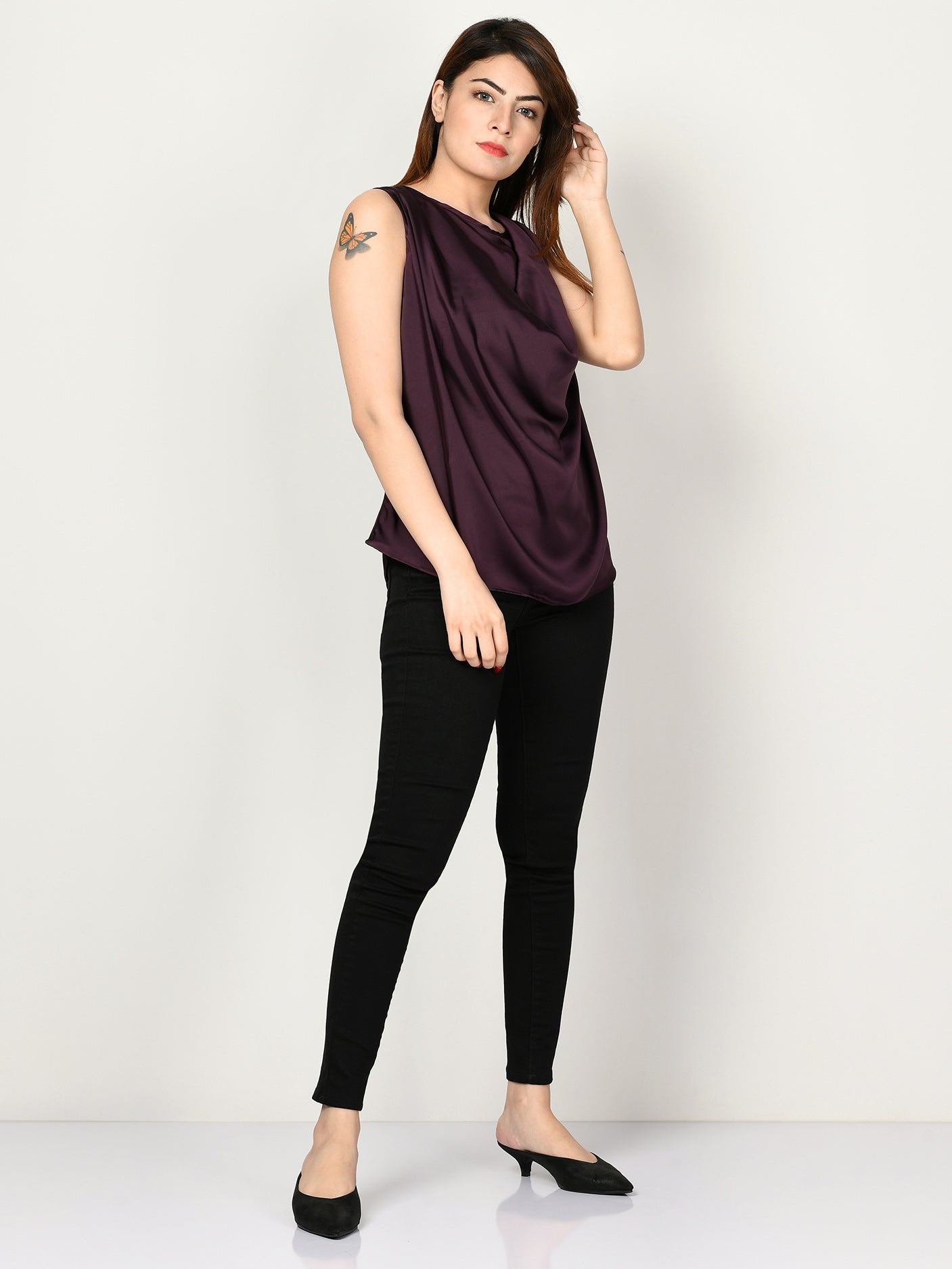 Limelight - Draped Neck Top