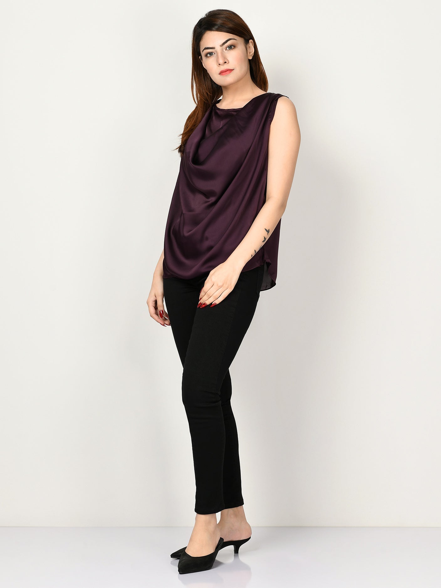 Limelight - Draped Neck Top