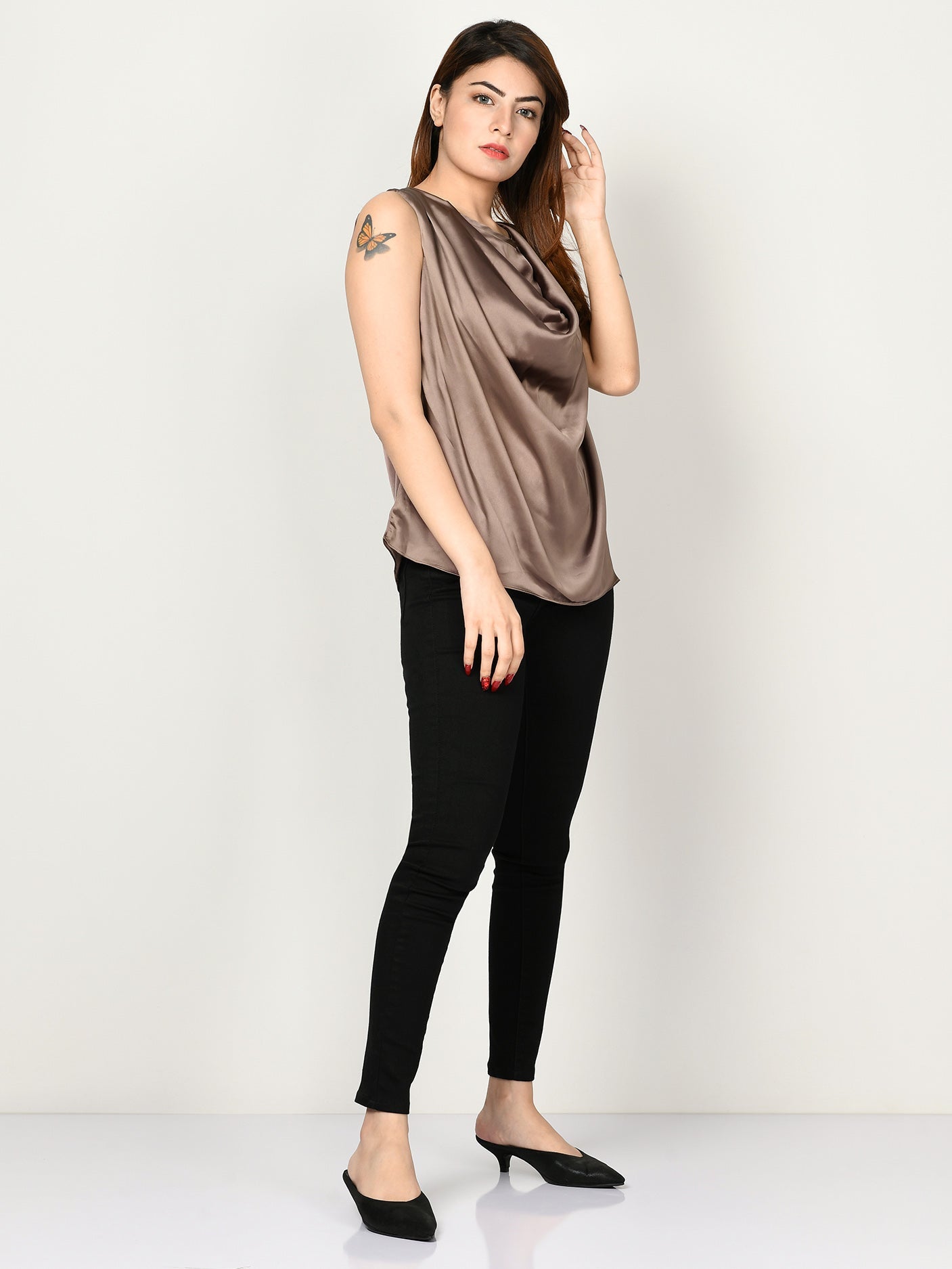 Limelight - Draped Neck Top