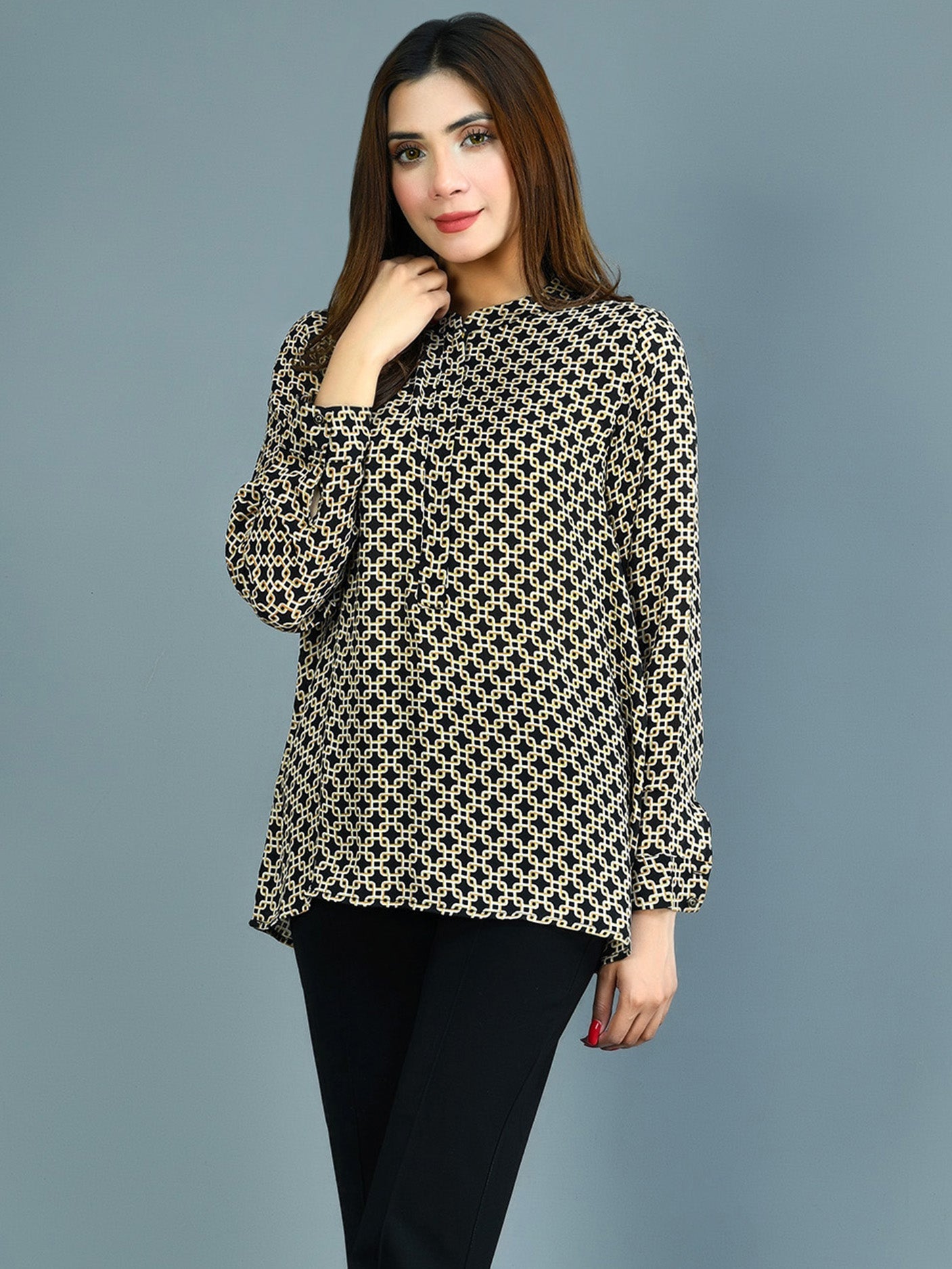 Limelight - Printed Chiffon Top