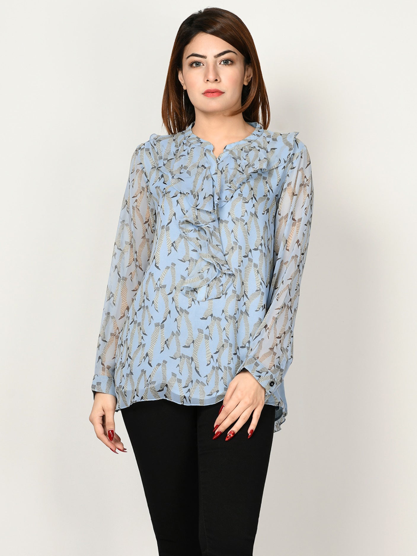 Limelight - Printed Chiffon Top