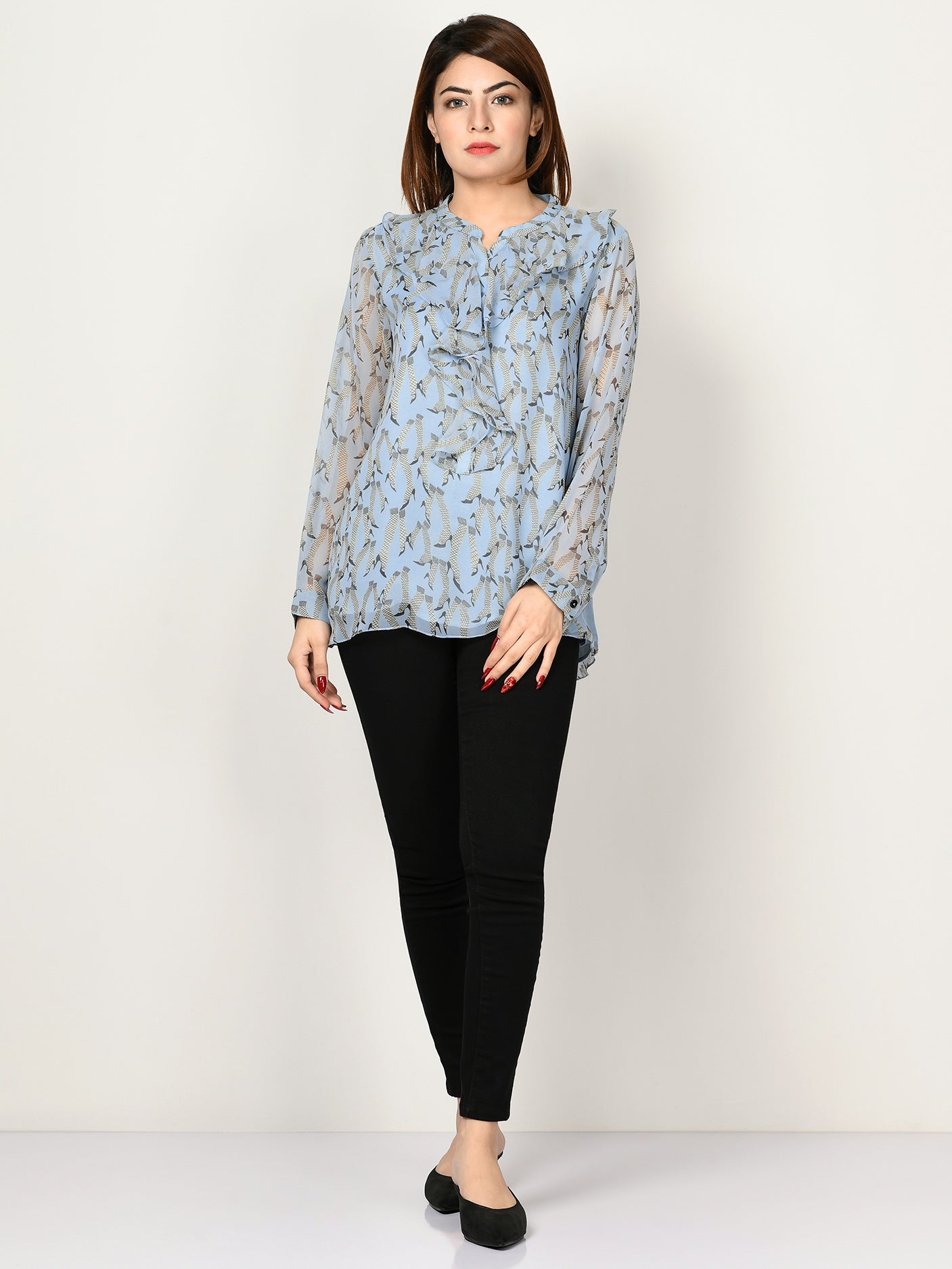 Limelight - Printed Chiffon Top