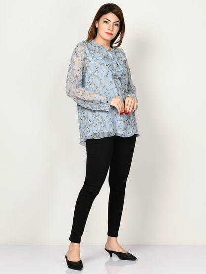Limelight - Printed Chiffon Top