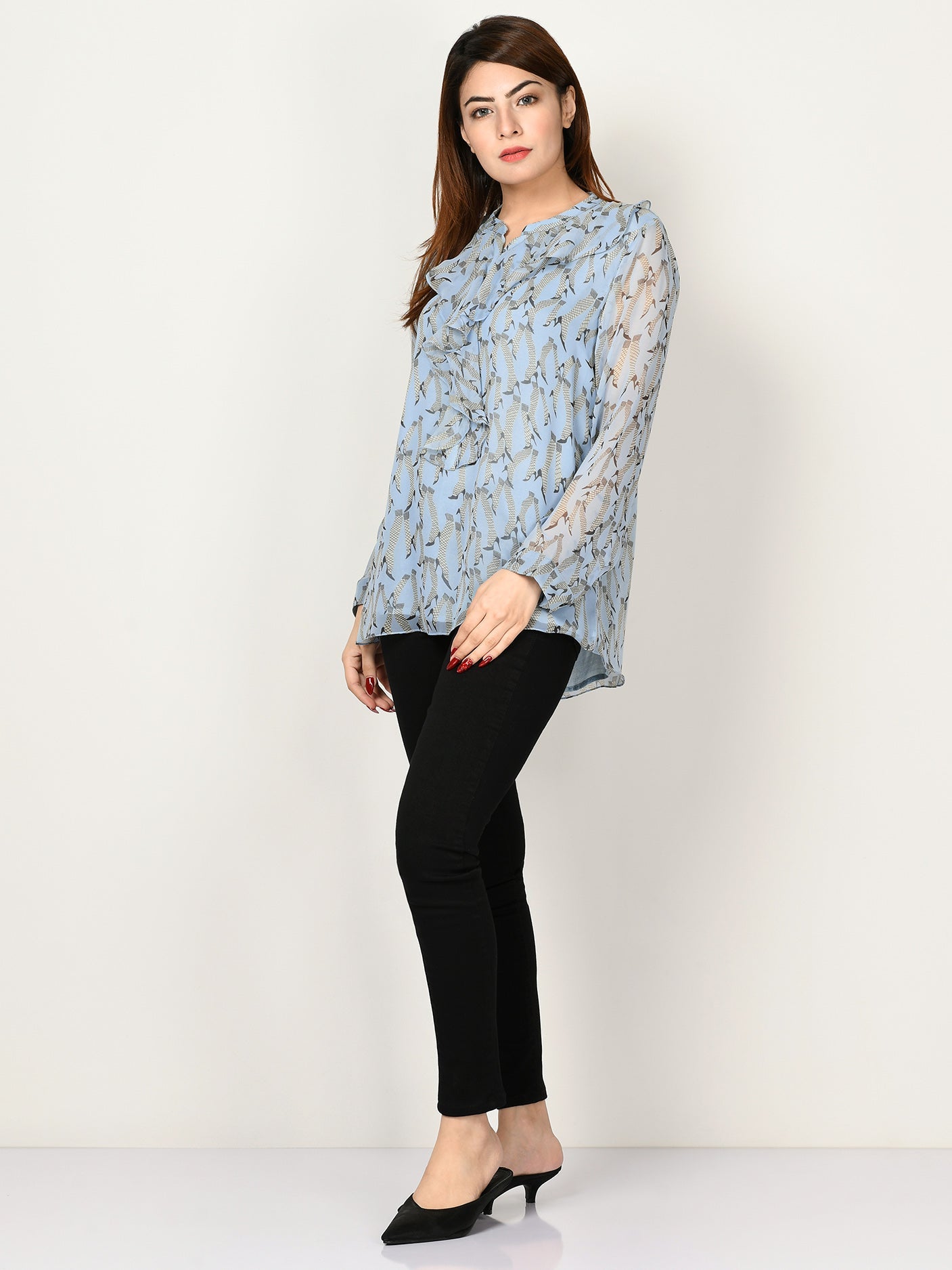 Limelight - Printed Chiffon Top