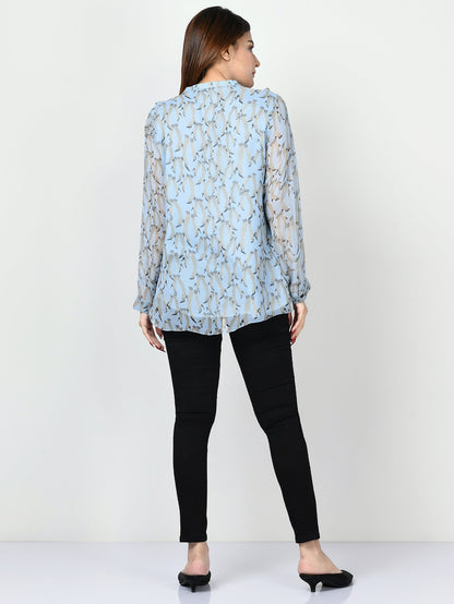 Limelight - Printed Chiffon Top