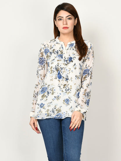 Limelight - Printed Chiffon Top
