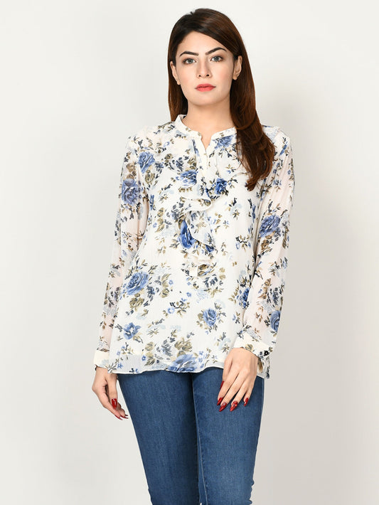 Limelight - Printed Chiffon Top