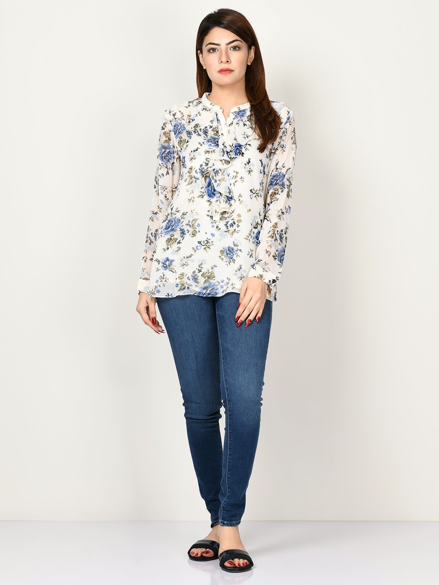 Limelight - Printed Chiffon Top