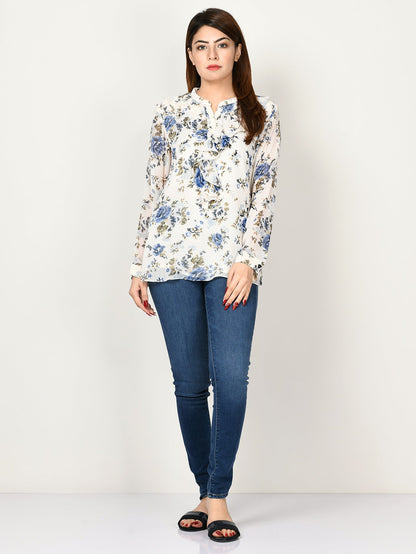 Limelight - Printed Chiffon Top