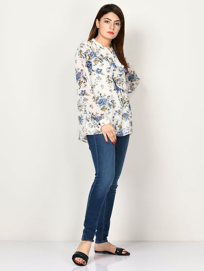 Limelight - Printed Chiffon Top