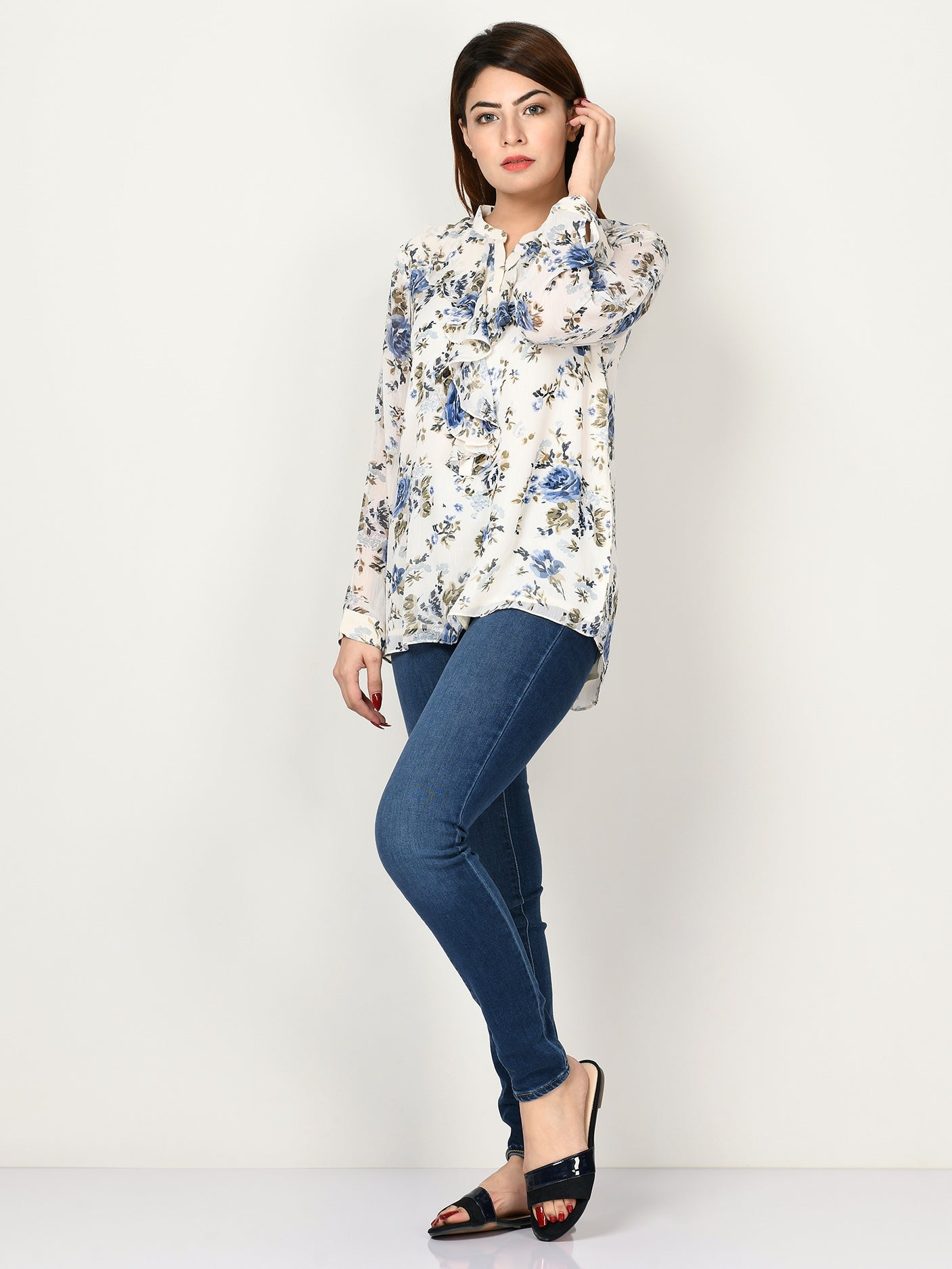 Limelight - Printed Chiffon Top