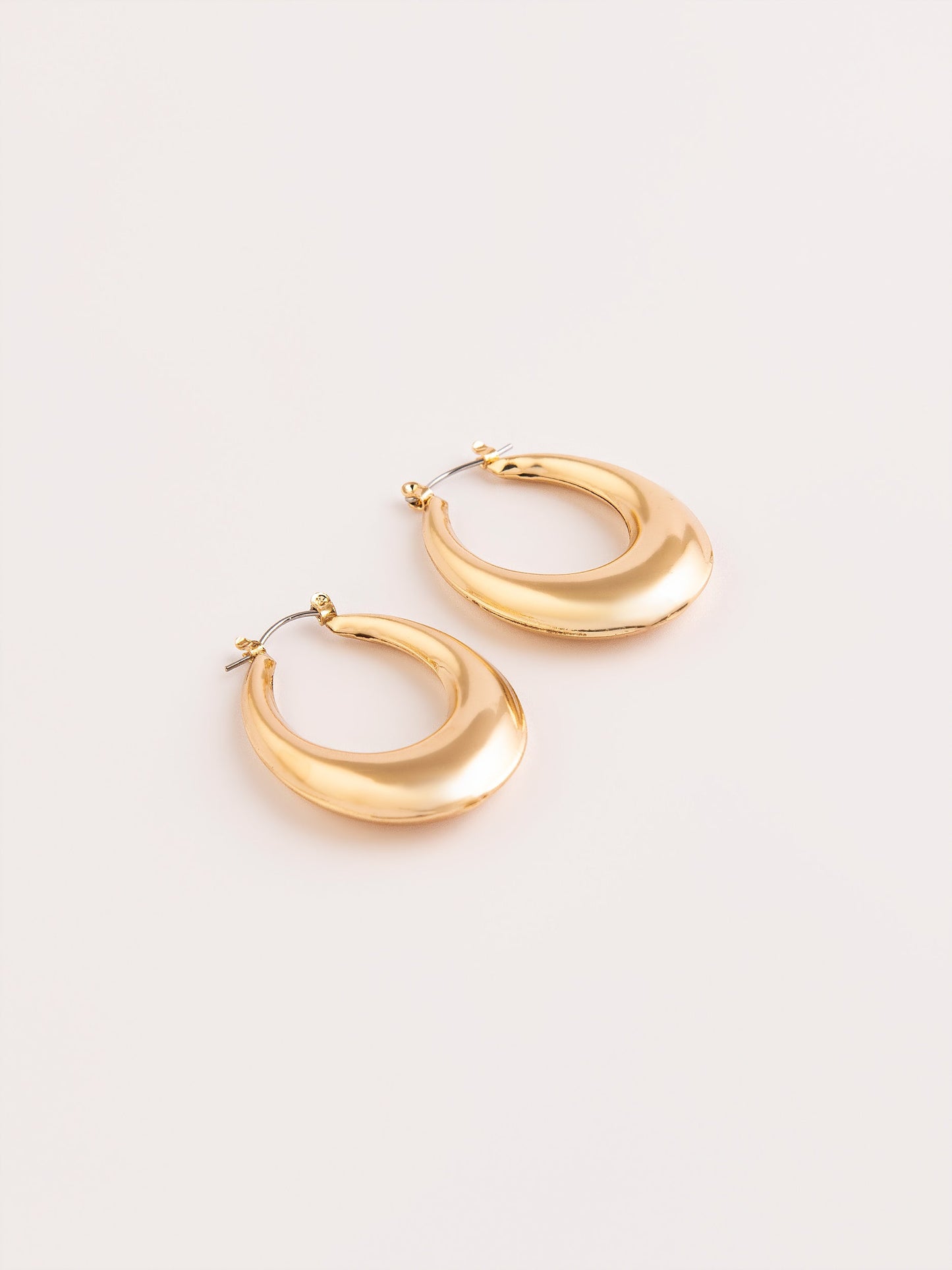 Metallic Hoop Earrings