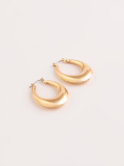 Metallic Hoop Earrings