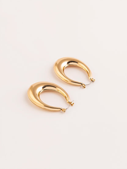 Metallic Hoop Earrings